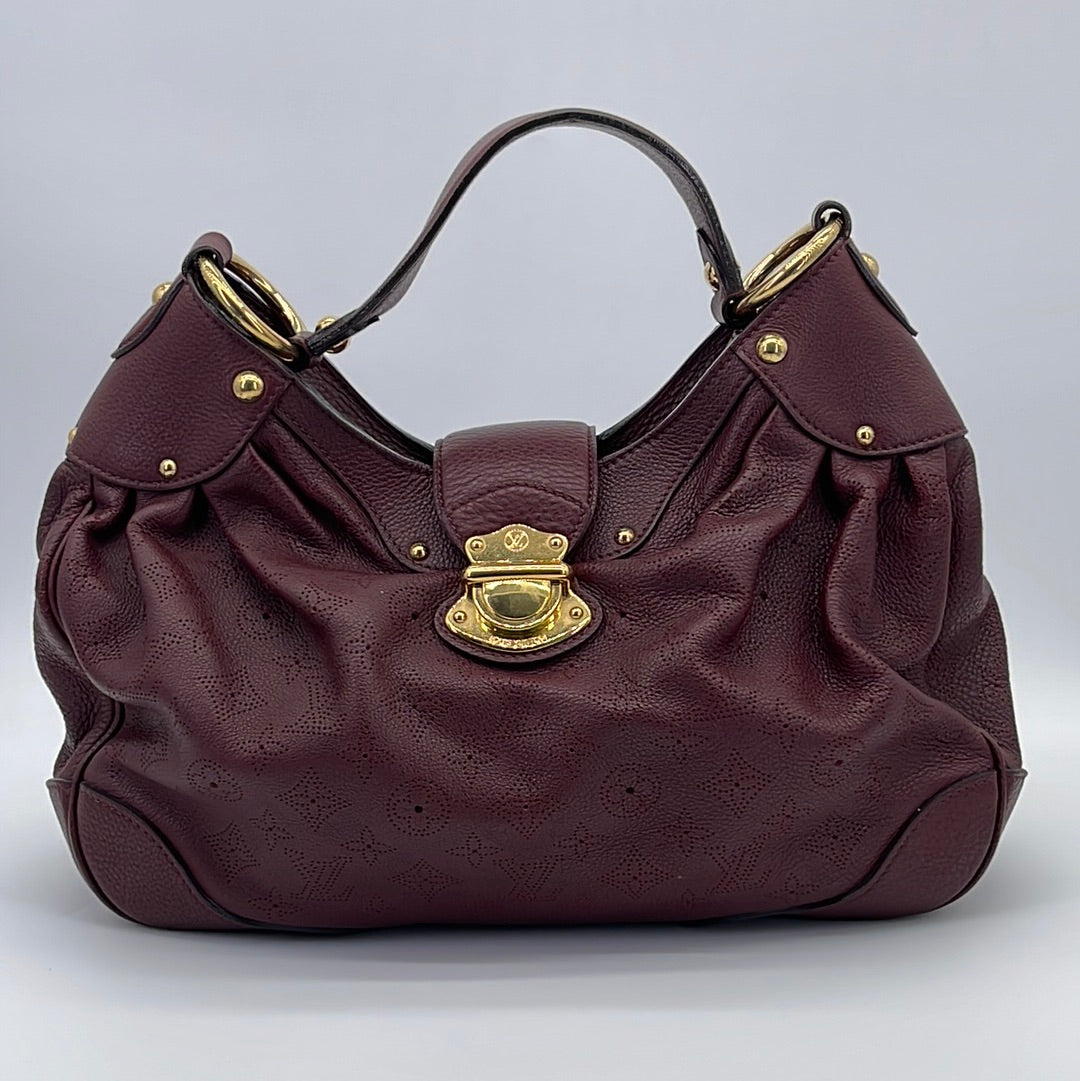 Preloved Louis Vuitton Bordeaux Monogram Mahina Leather Bag AR4059