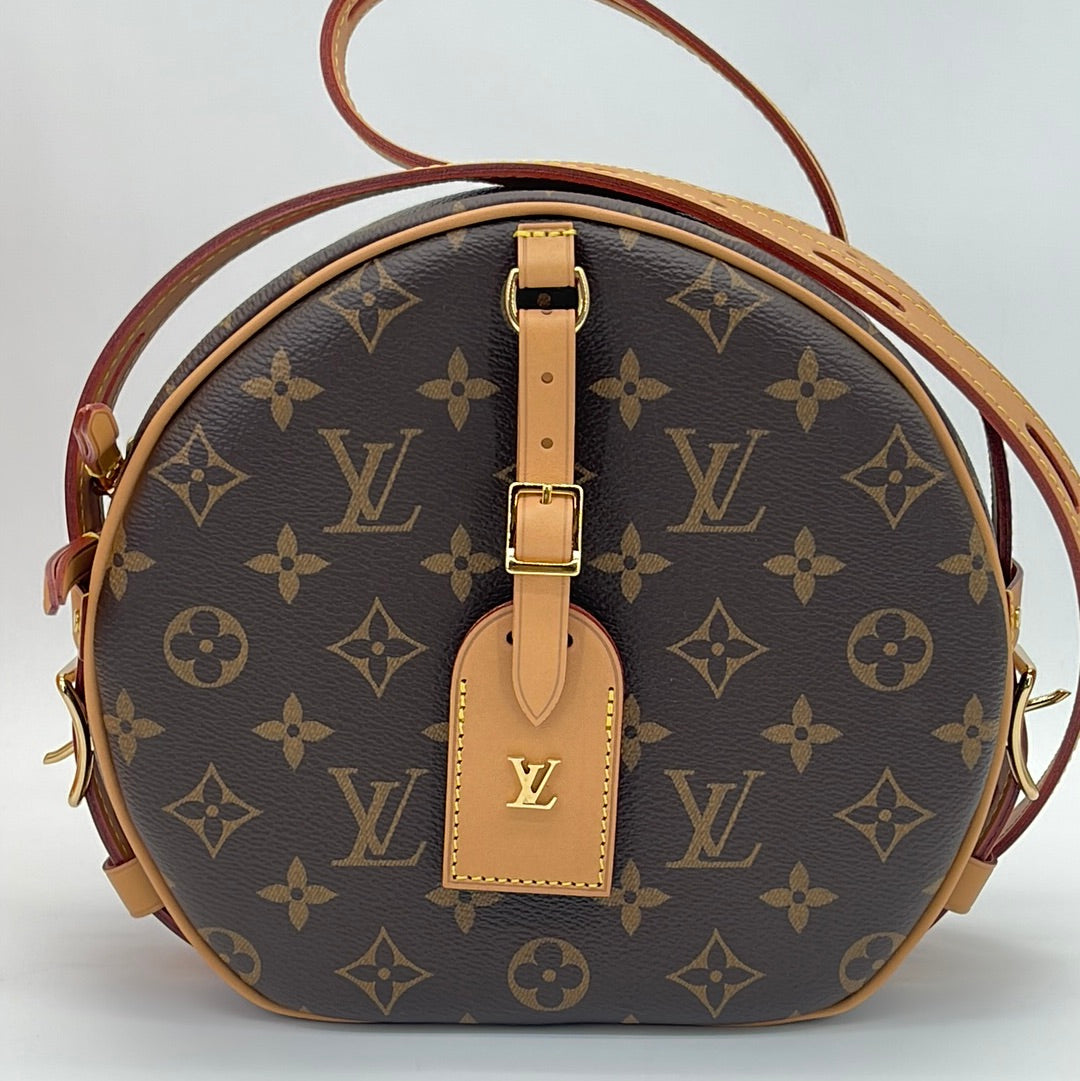 Louis+Vuitton+Boite+Chapeau+Souple+Crossbody+MM+Brown+Canvas for