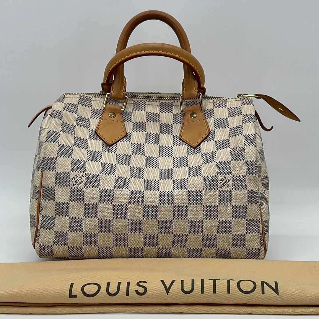 Louis Vuitton, Bags, Louis Vuitton Damier Azur Speedy 25