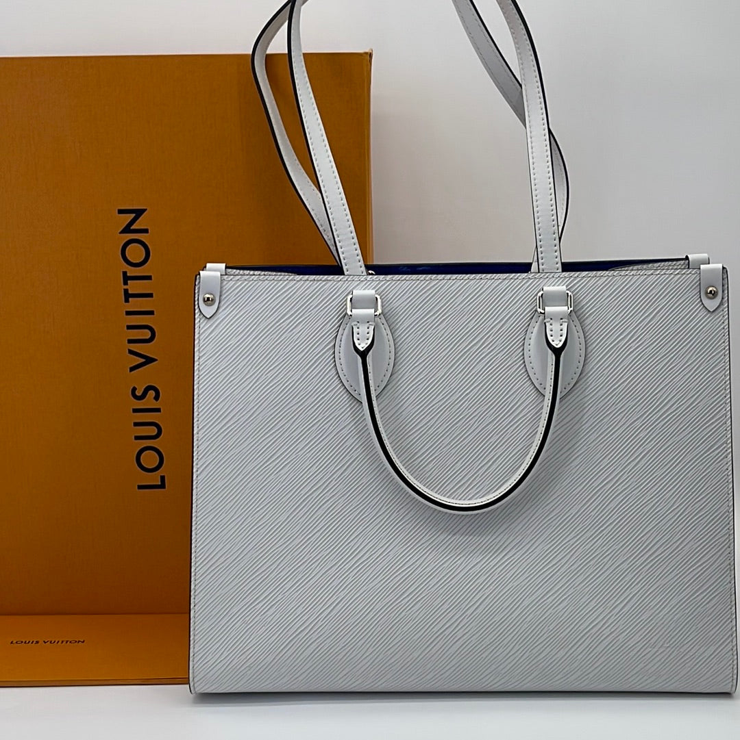 Louis Vuitton Blue And White Tote