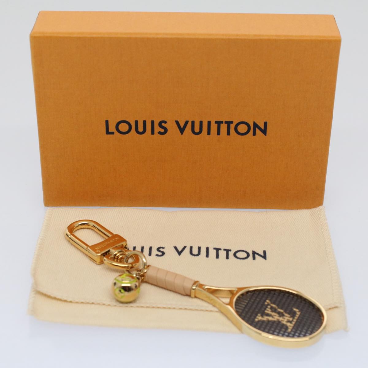 Preloved Louis Vuitton Serve Tennis Racket Bag Key Chain/ Bag