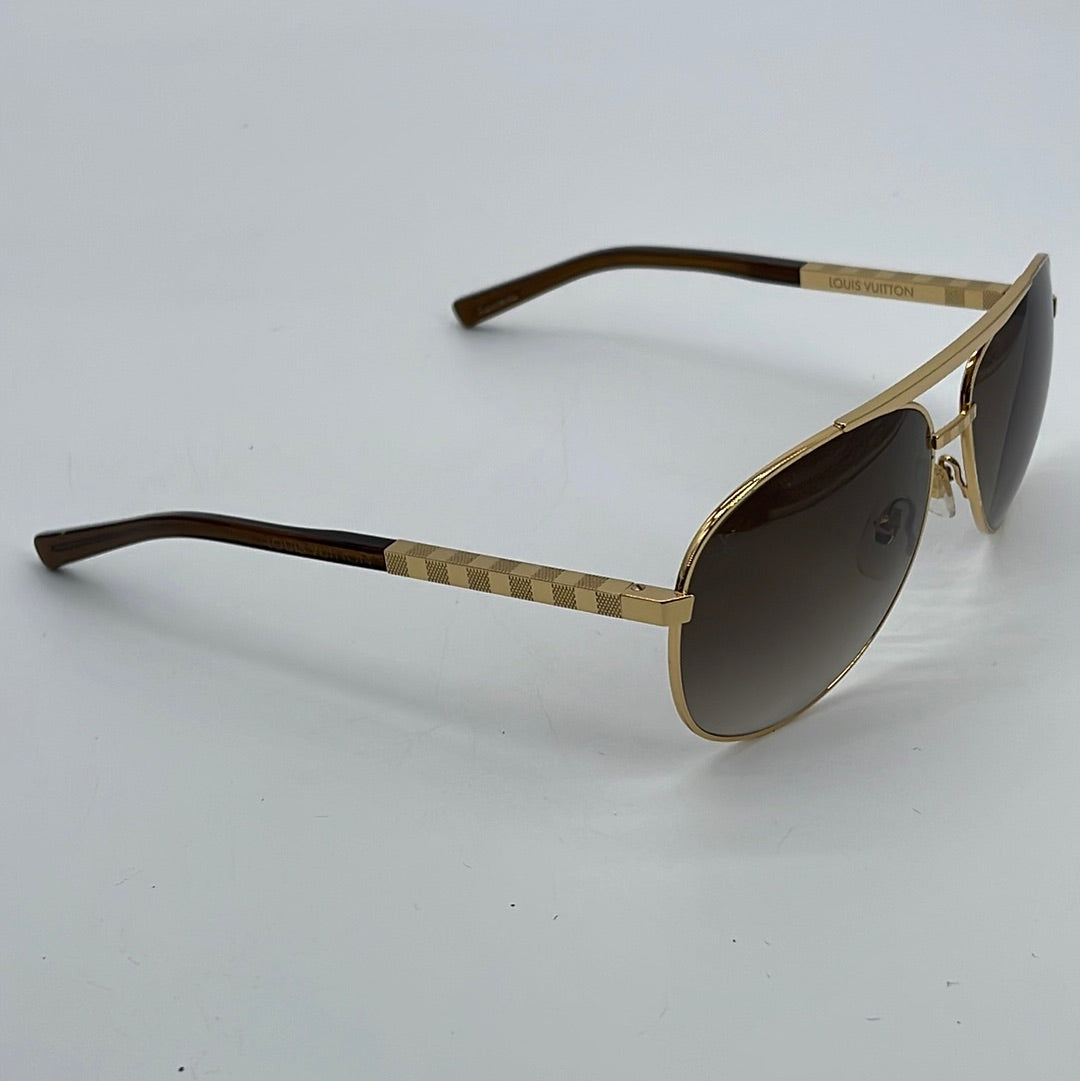 Louis Vuitton Damier Attitude Aviator Sunglasses - Brown