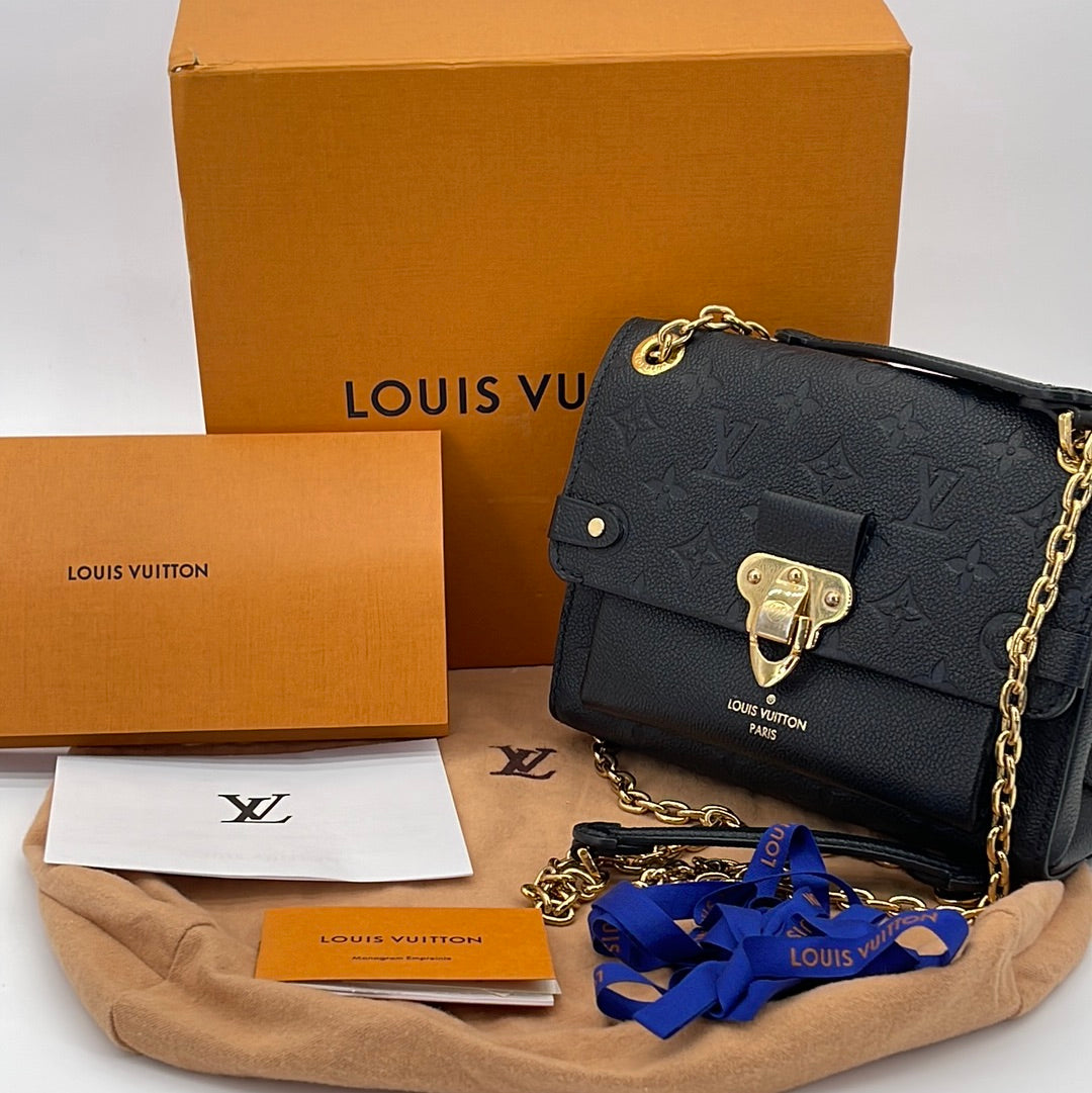 PRELOVED Louis Vuitton Black Empriente Monogram Leather Vavin BB Crossbody  Bag VD8VB6J 082323