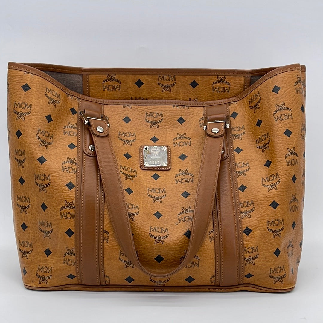 MCM - Cognac Visetos Leather Bag