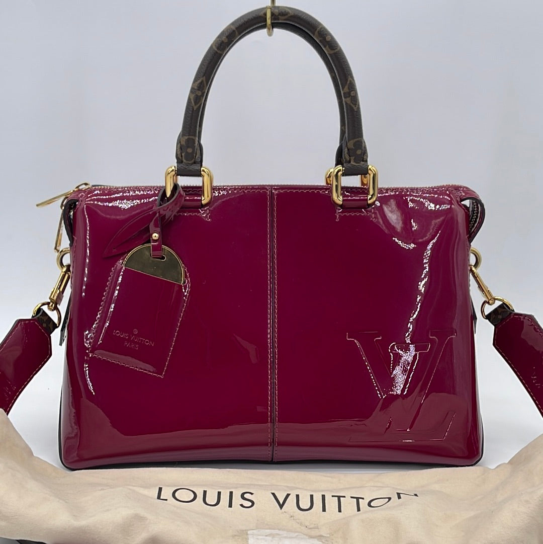 Louis Vuitton Black Vernis Miroir Tote w/ Strap
