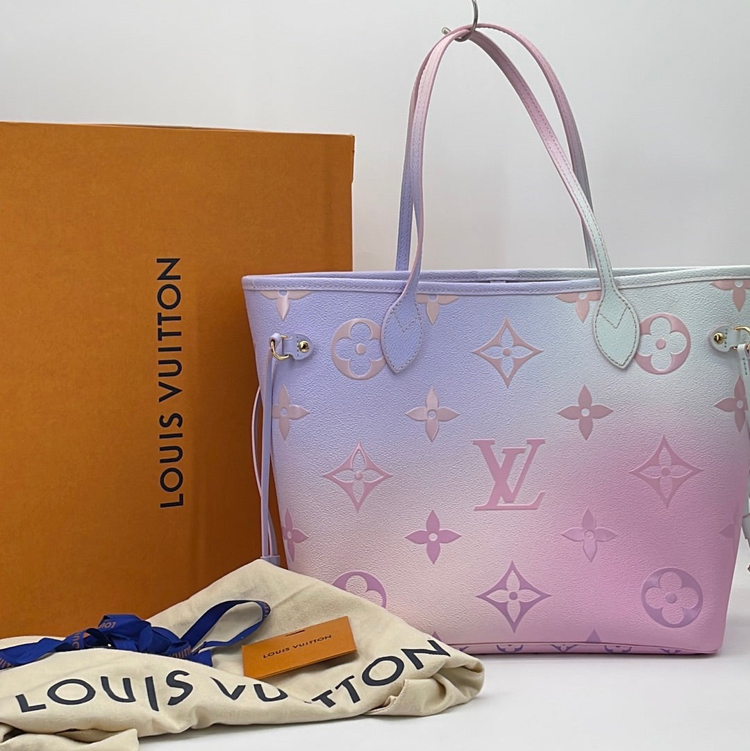 Louis Vuitton Limited Edition Pastel Monogram Escale Neverfull MM