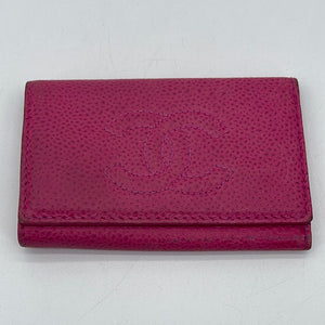 Preloved Chanel Pink Flap Caviar 6 Key Holder DM86HTG 043024 H