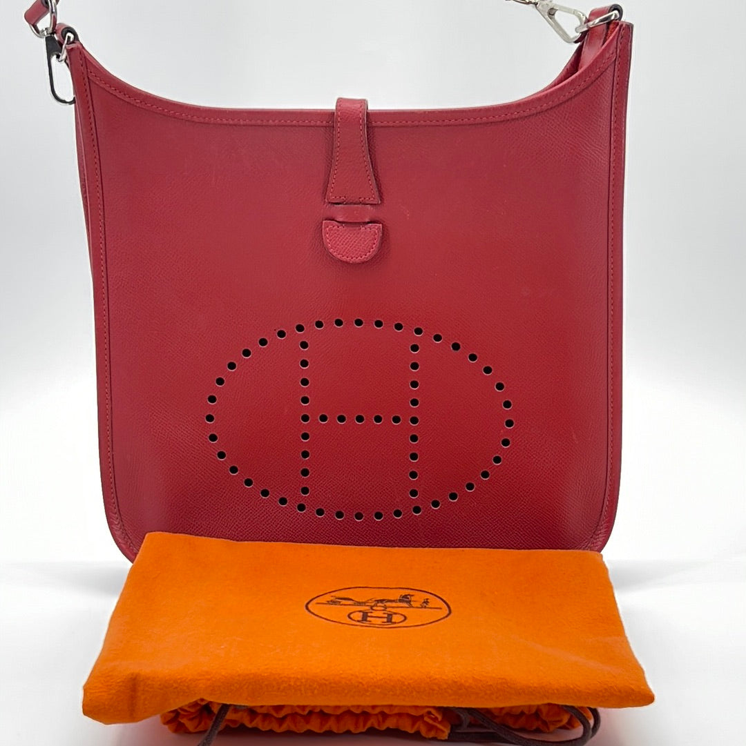 Hermes Epsom Evelyne Messenger Bag Orange