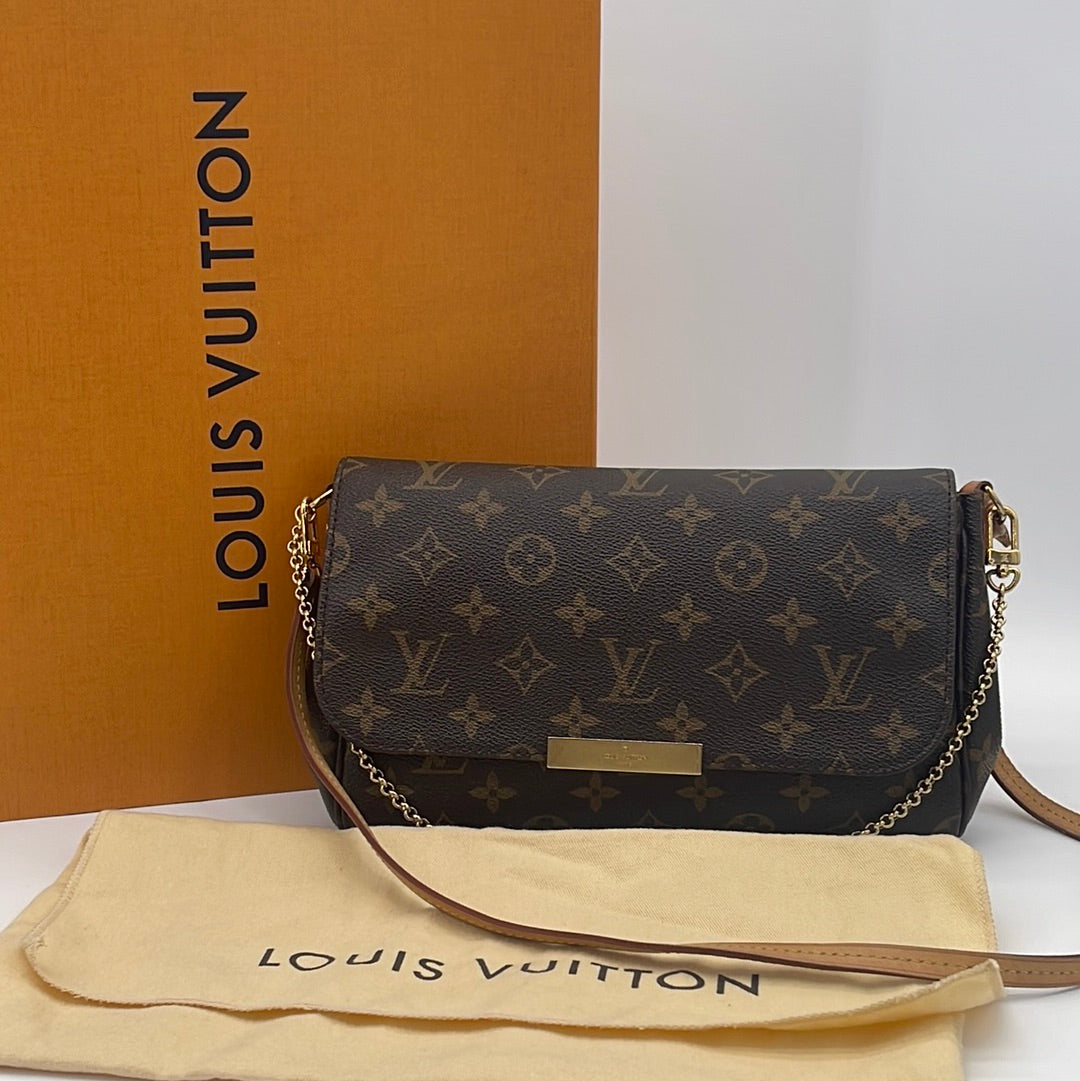 PRELOVED DISCONTINUED Louis Vuitton Favorite MM Monogram Bag SD2185 082323  $200 OFF