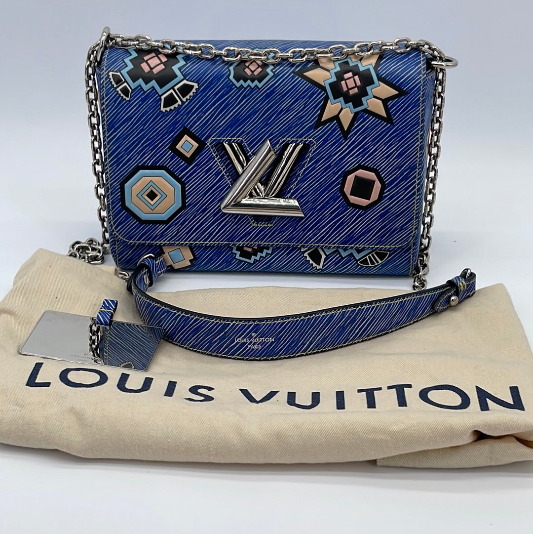 Louis Vuitton Blue Epi Leather Twist MM Bag Louis Vuitton