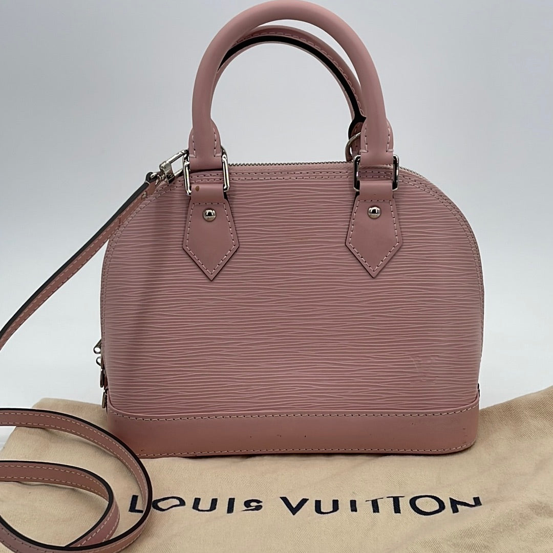 Louis Vuitton Alma Bb Rose Ballerine Bag