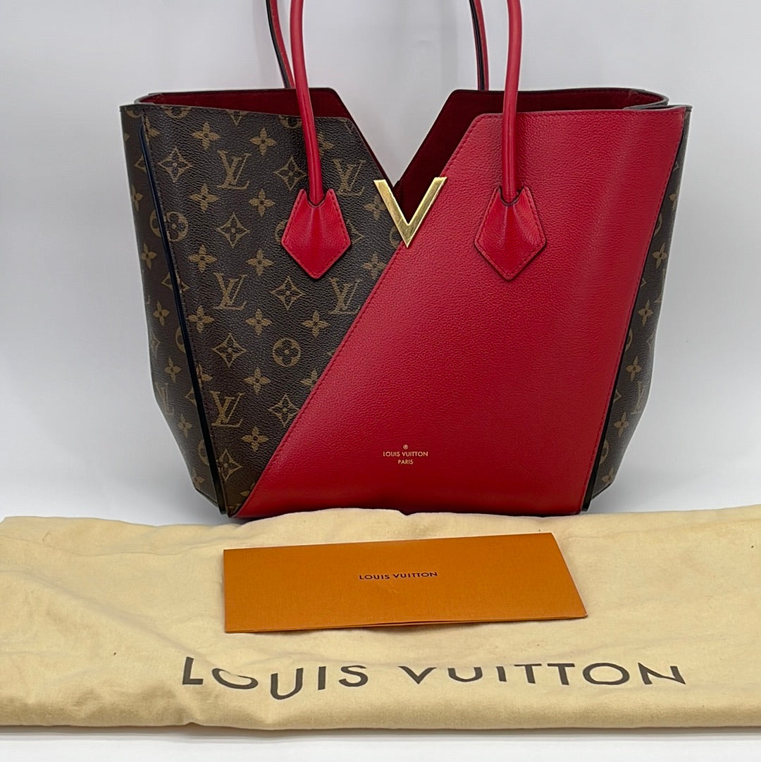 LOUIS VUITTON Kimono Monogram Calfskin Tote Bag Black-US