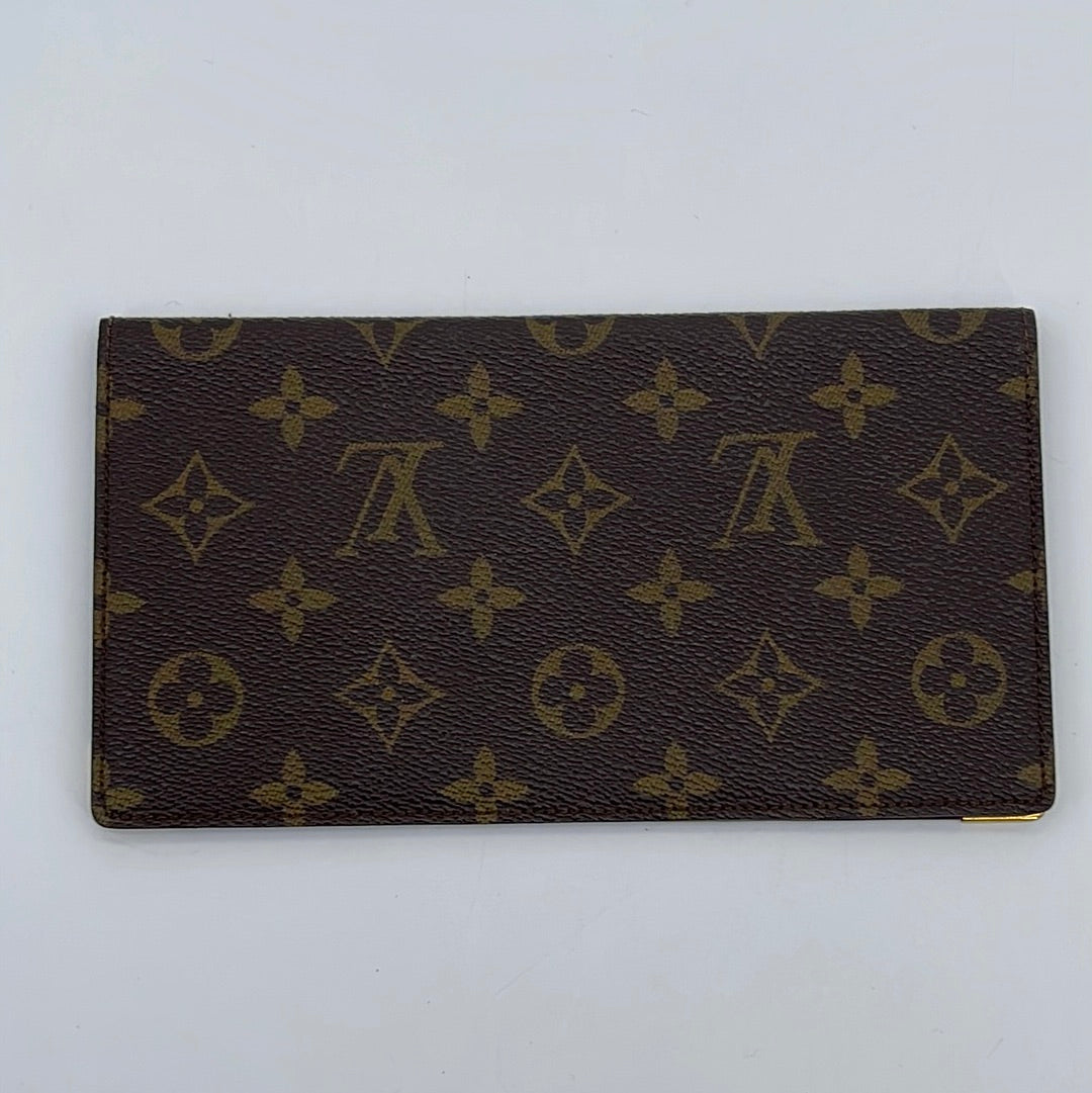 Louis Vuitton, Bags, Vintage Louis Vuitton Monogram Canavas Porte Valeurs Checkbook  Wallet