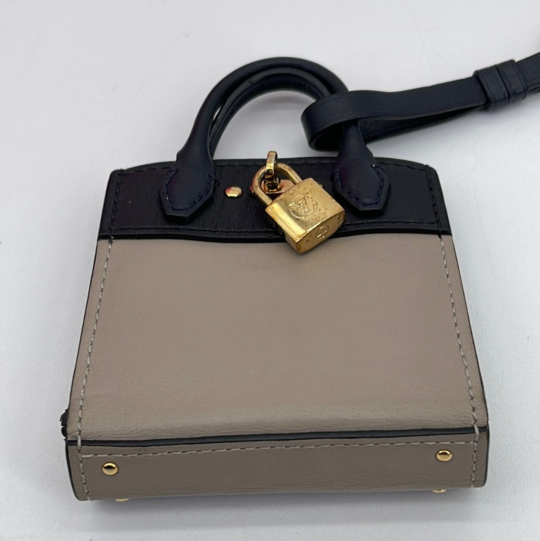Preloved Louis Vuitton Mini City Steamer Bag Charm Key Charm