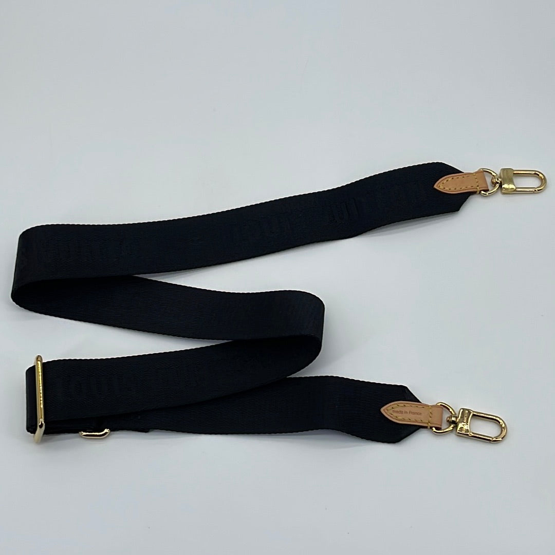 Preloved Louis Vuitton Black Canvas Multi Pochette Shoulder Strap