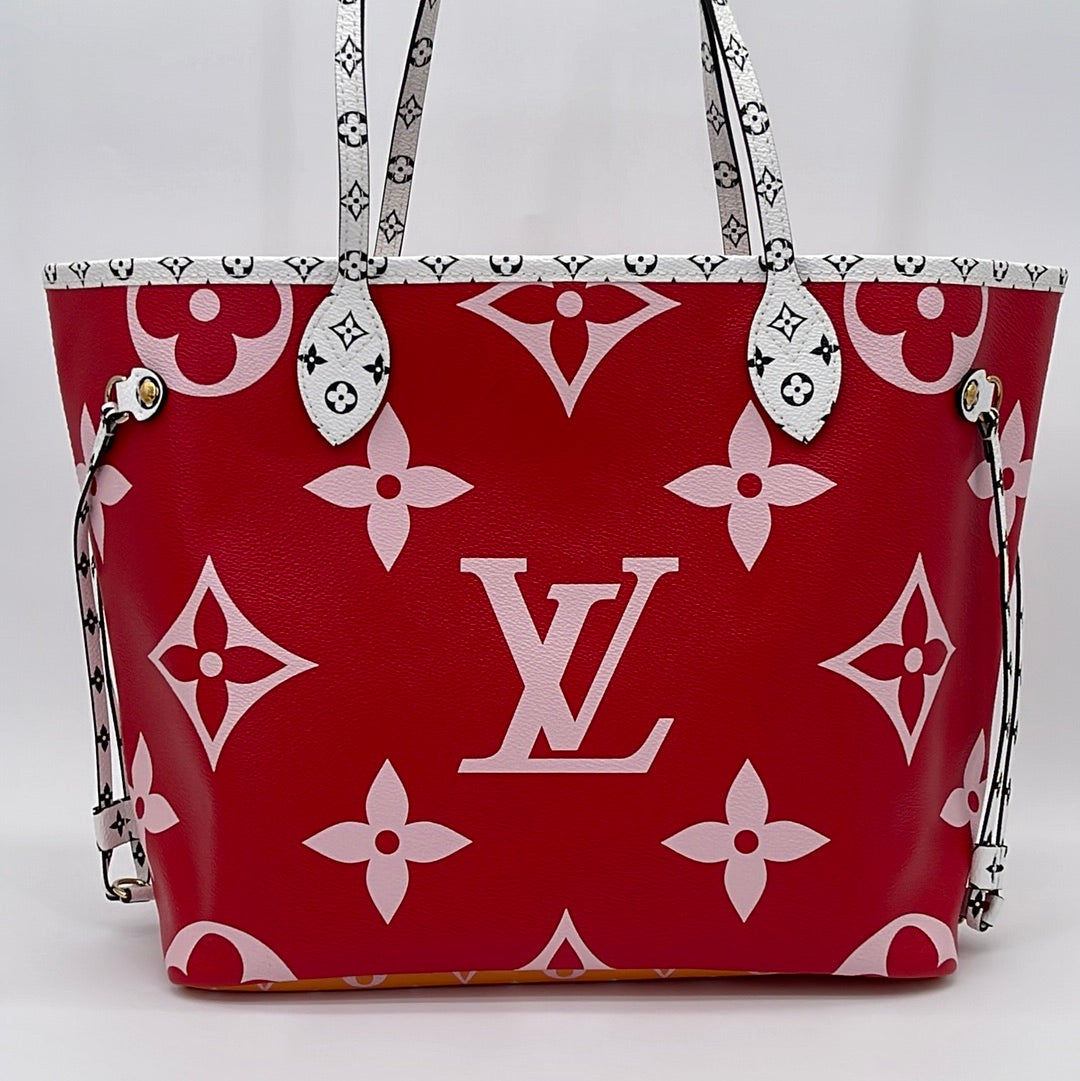 red louis vuitton neverfull