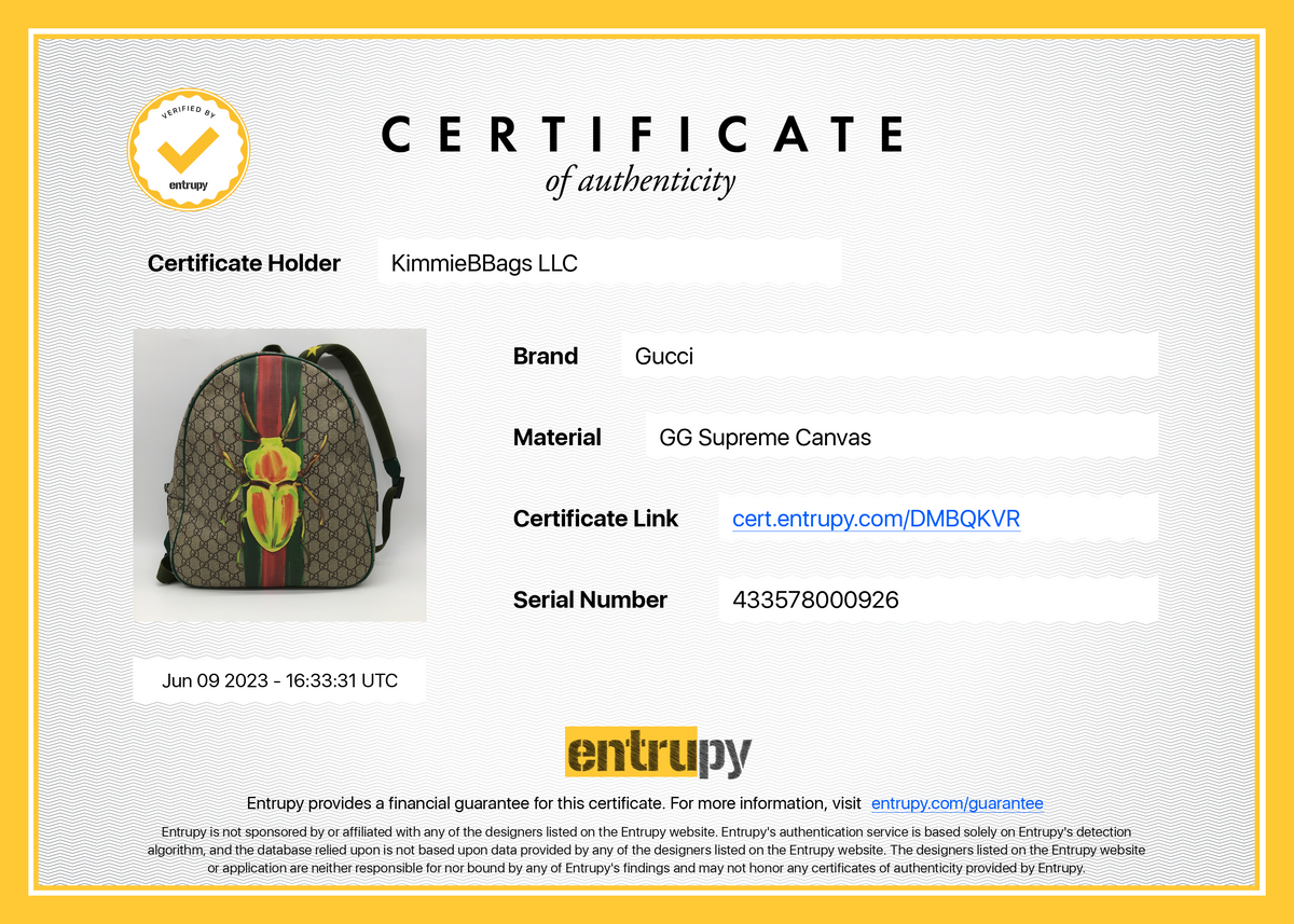 Authentic (proof of authenticity upon request) Unisex Gucci Backpack Gucci GG Supreme Monogram Small Eden Day Backpack Black  main image 2