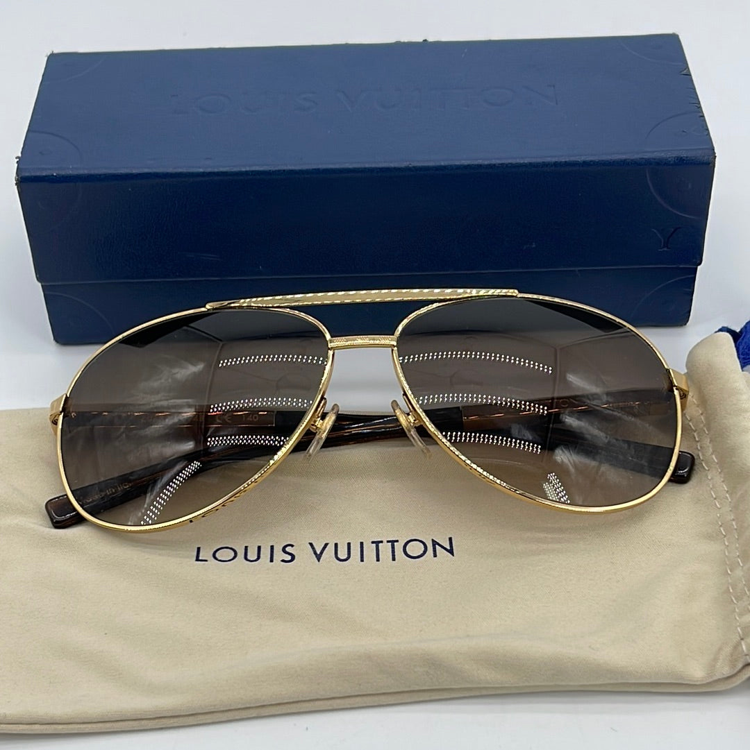 Louis Vuitton Brown Z0339U Altitude Pilot Sunglasses