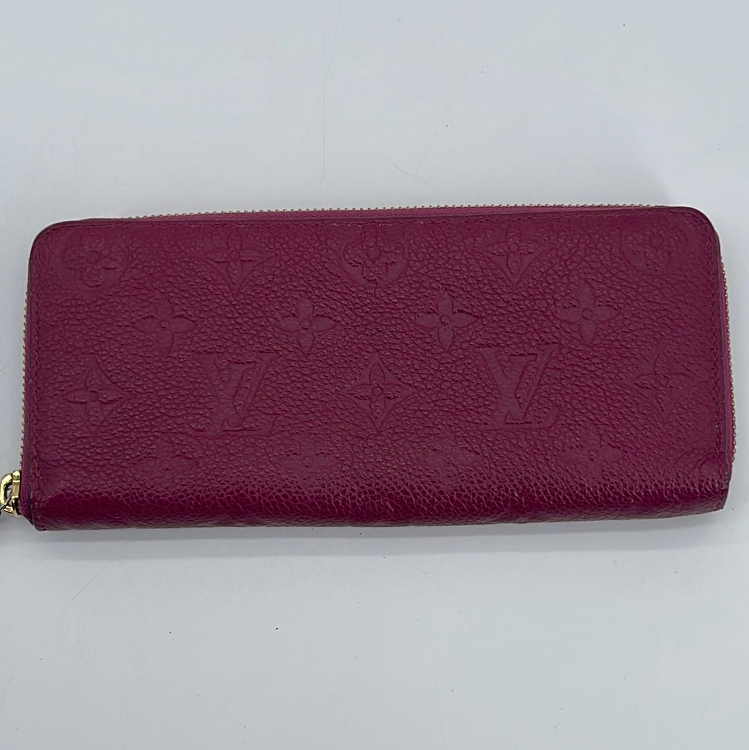 Louis Vuitton Blush Pink Empriente monogram leather Sarah wallet