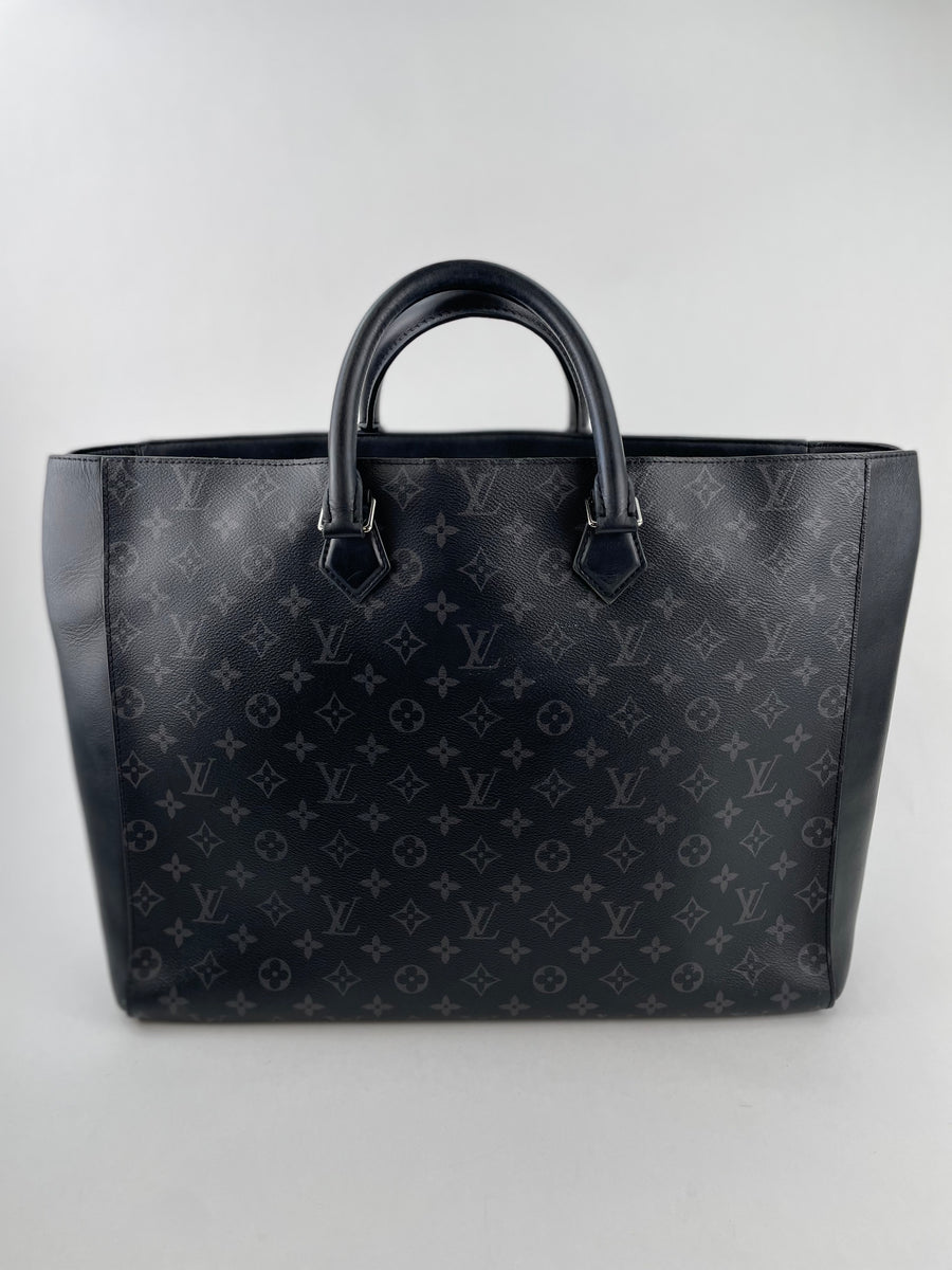 Louis Vuitton Grand Sac Monogram Black Eclipse Canvas Tote Bag DOLOXZD –  Max Pawn