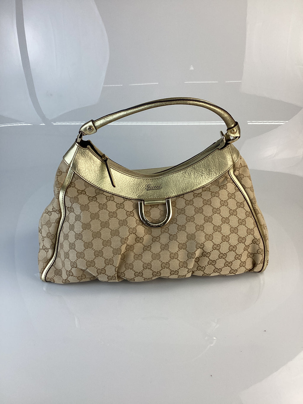 PRELOVED Gucci GG Canvas Abbey D-Ring Shoulder Bag WBKGDBH 041224 B