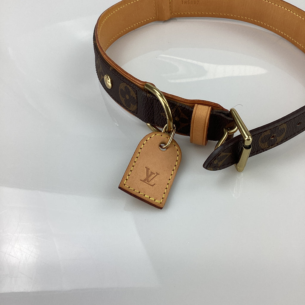 Preloved Louis Vuitton Monogram Large Dog Collar TH5007 043024B