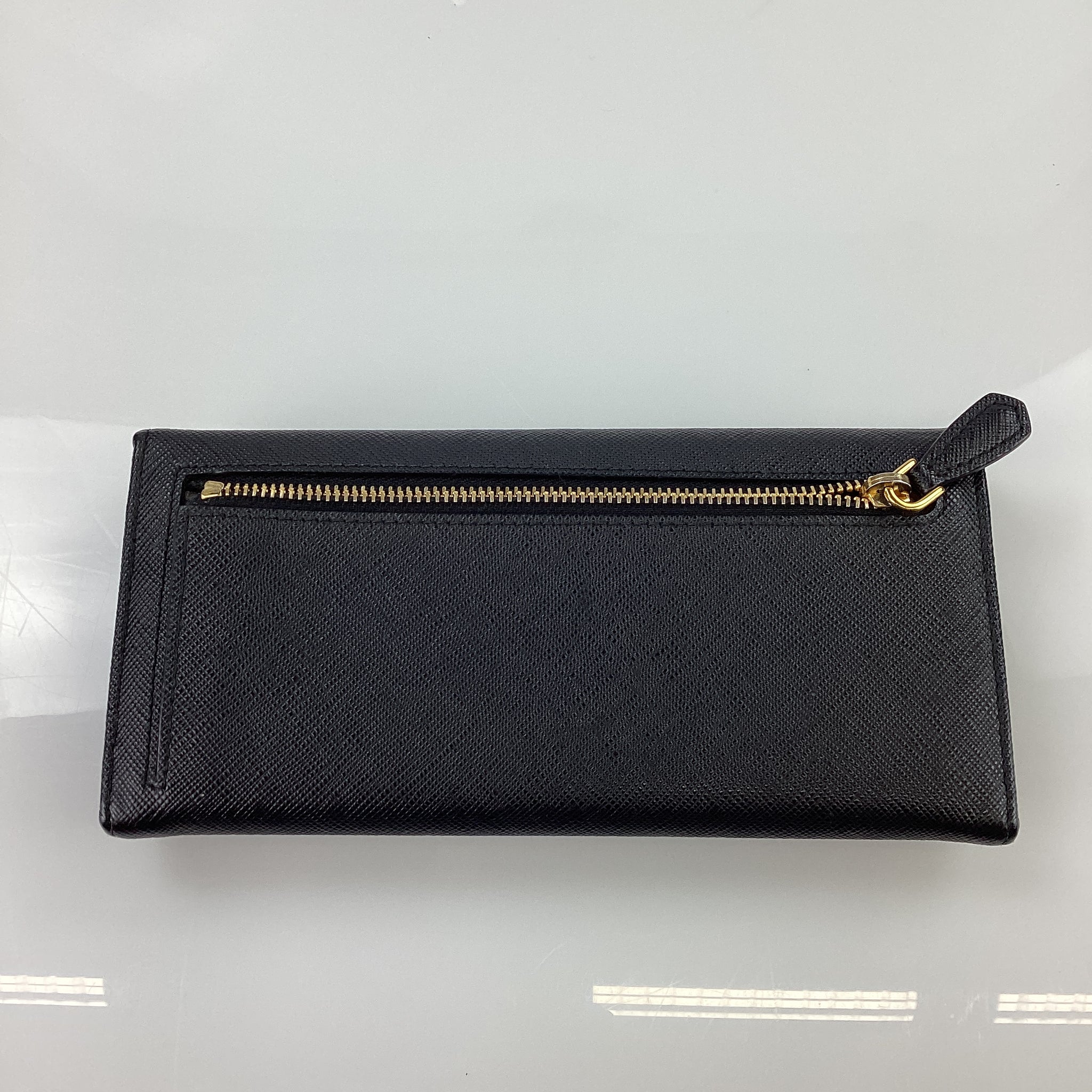 Preloved Prada Black Saffiano Long Wallet X7XW8QY 042624 B