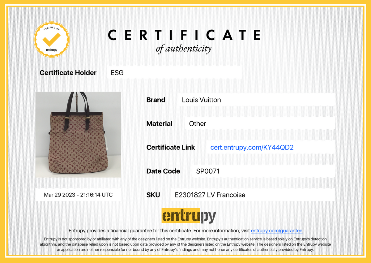 PRELOVED Louis Vuitton Burgundy Min Lin Francoise Bag SP0071 050223
