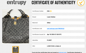PRELOVED Louis Vuitton Black Denim XL Shoulder Bag VW2X9J3 050324 B