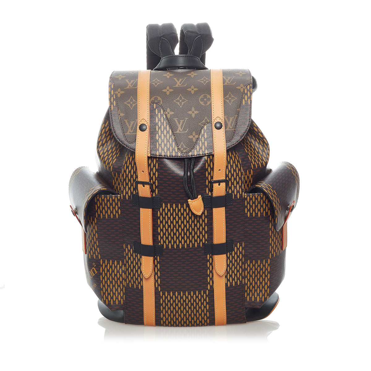 Nigo Christopher backpack bag lv monogram Louis Vuitton damier Brown  Leather ref.674415 - Joli Closet