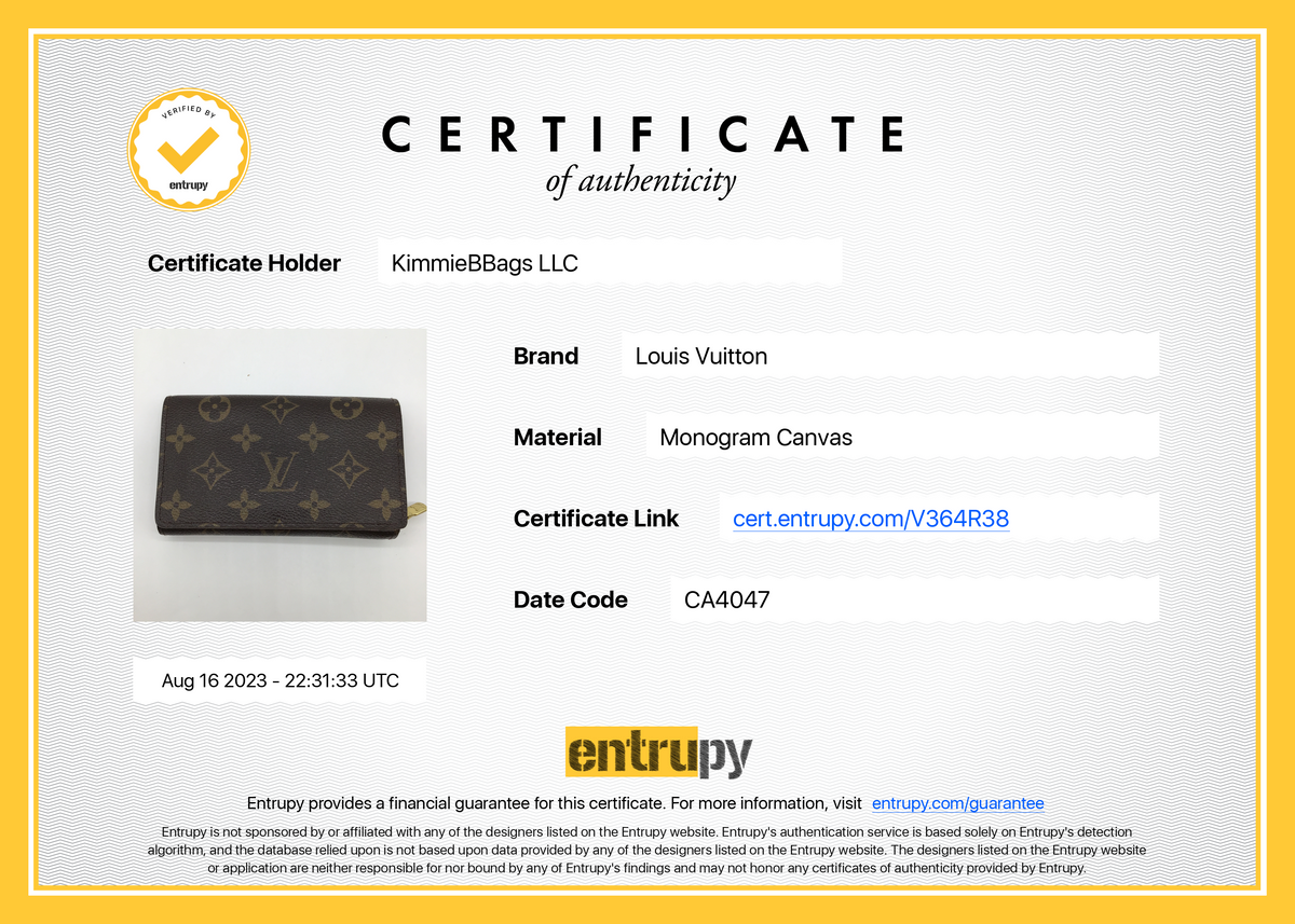 Preloved Louis Vuitton Monogram Porte Monnaie Billets Tresor Bifold Wa –  KimmieBBags LLC