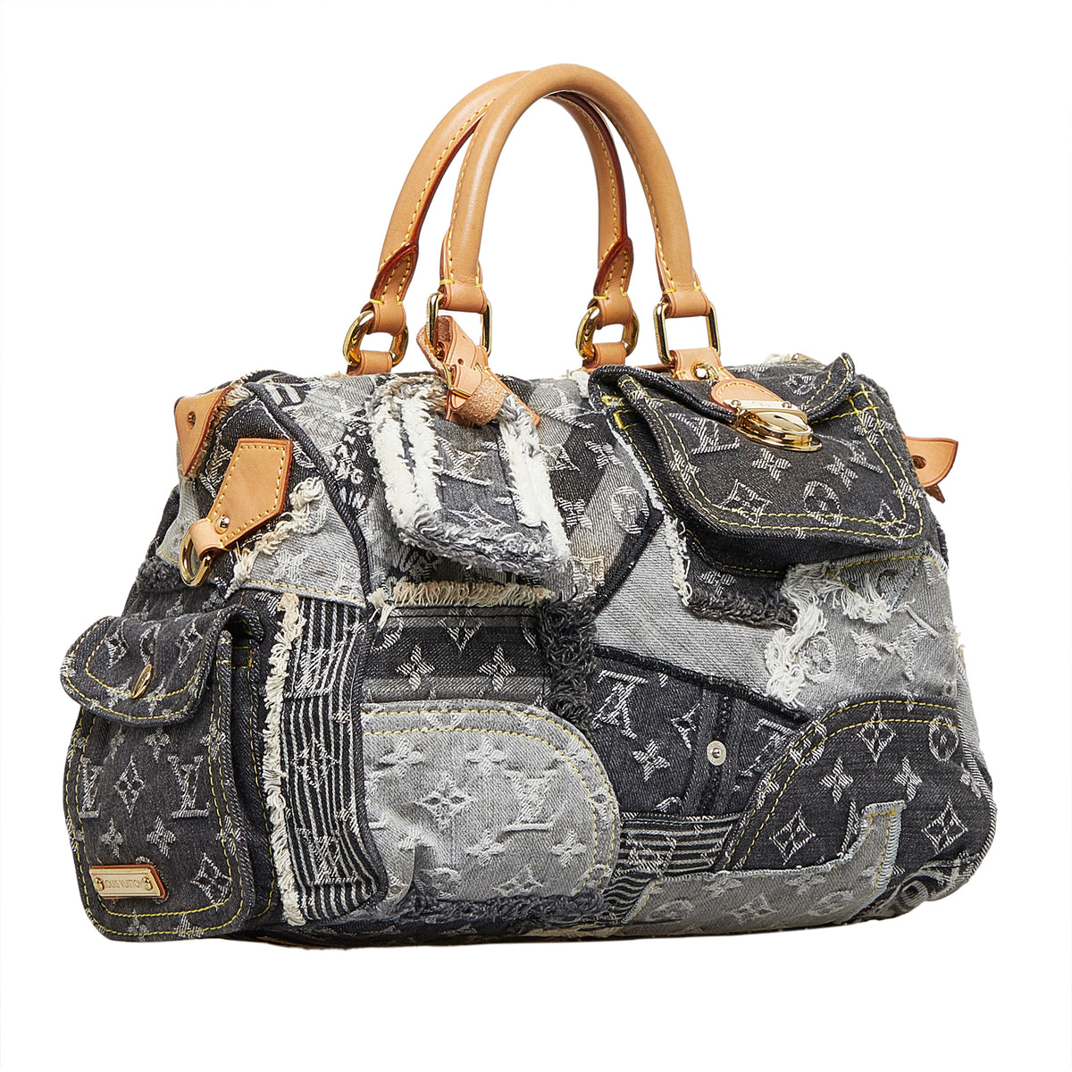 Louis Vuitton Denim Patchwork Speedy 30 - Black Handle Bags, Handbags -  LOU252778