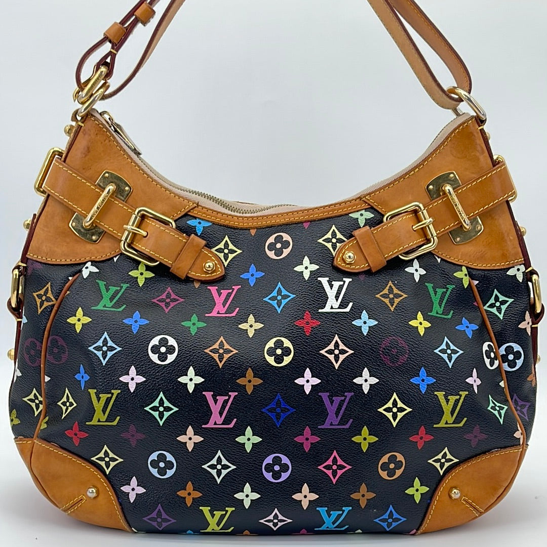 Louis Vuitton multicolor monogram greta bag.
