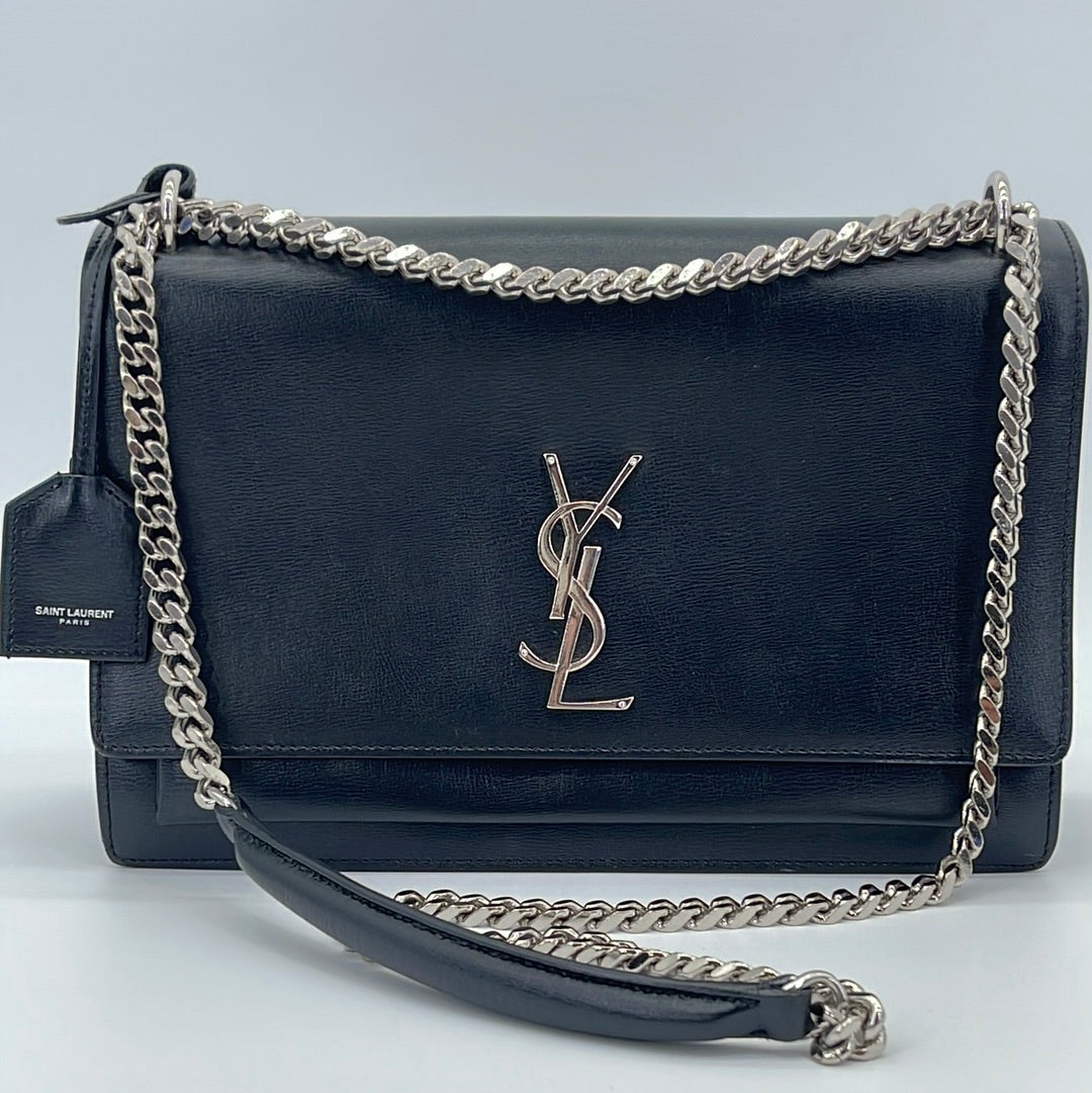 Saint Laurent - Sunset Handbag Silver