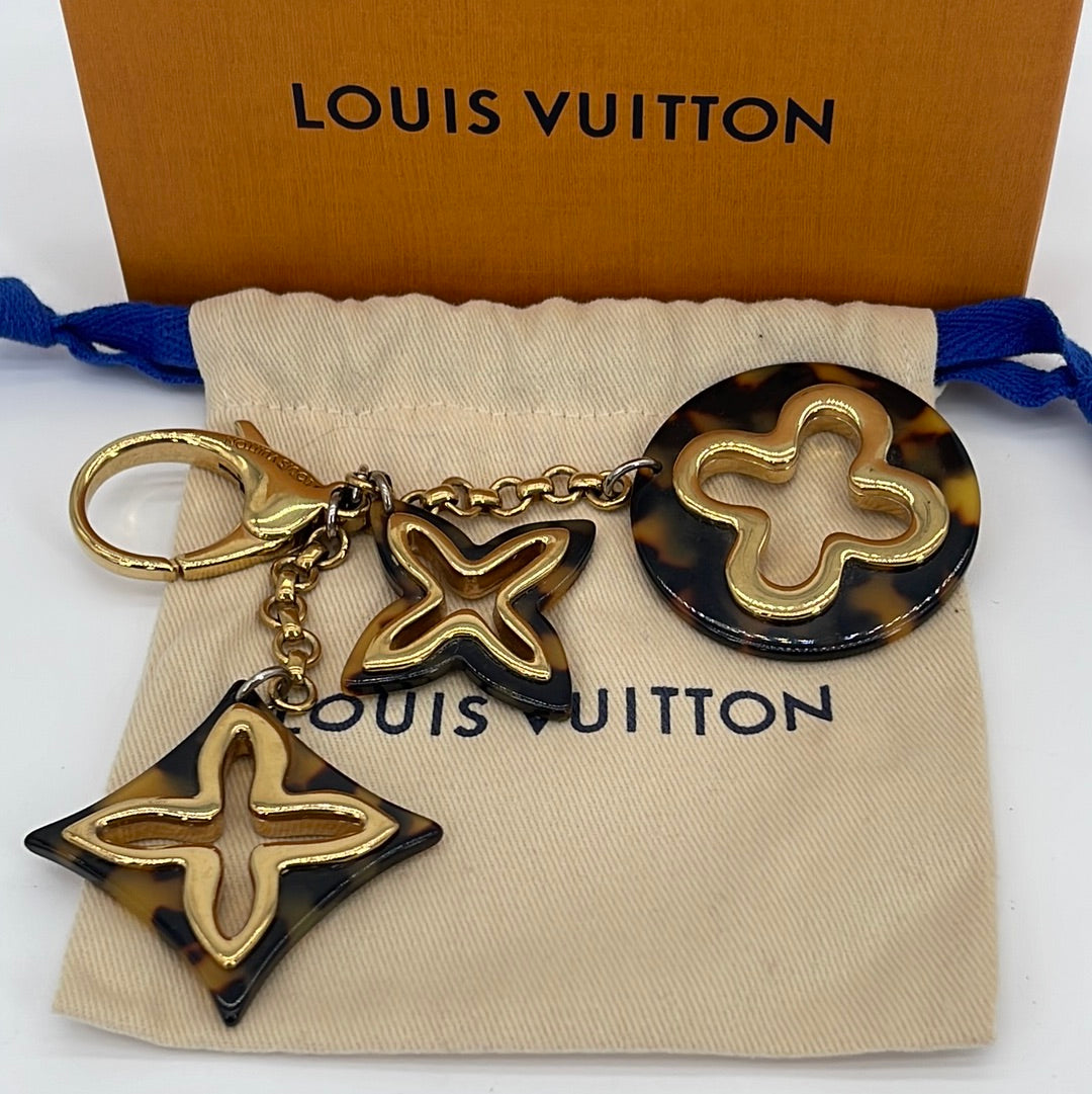 Louis Vuitton Goldtone Metal Red Sweet Monogram Charms Set of