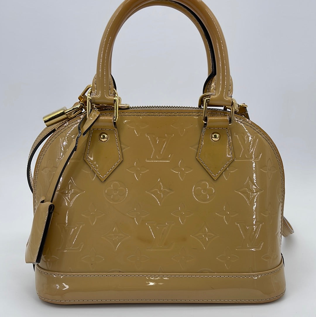 Preloved Louis Vuitton Beige Vernis Alma Bb Bag FL4114 053123 Off