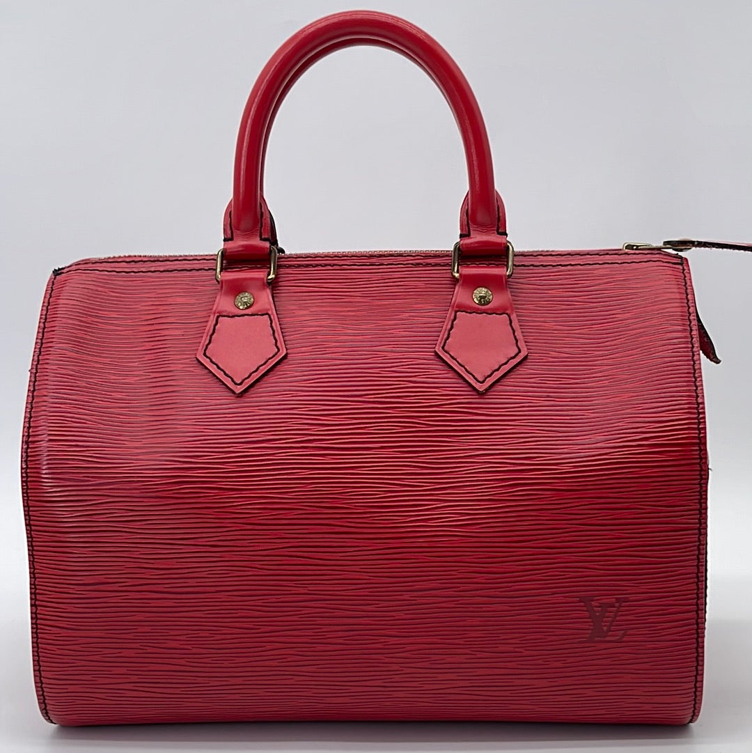 Louis Vuitton, Bags, Pre Loved Louis Vuitton Epi Speedy 3
