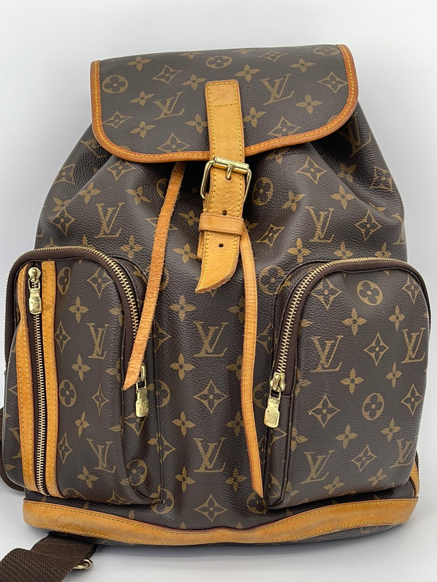 louis vuitton backpack 2014 Pre Loved Monogram Sac A Dos Bosphore Exterior Front stained with Water Mark Louis Vuitton S/S 2014 Backpack!