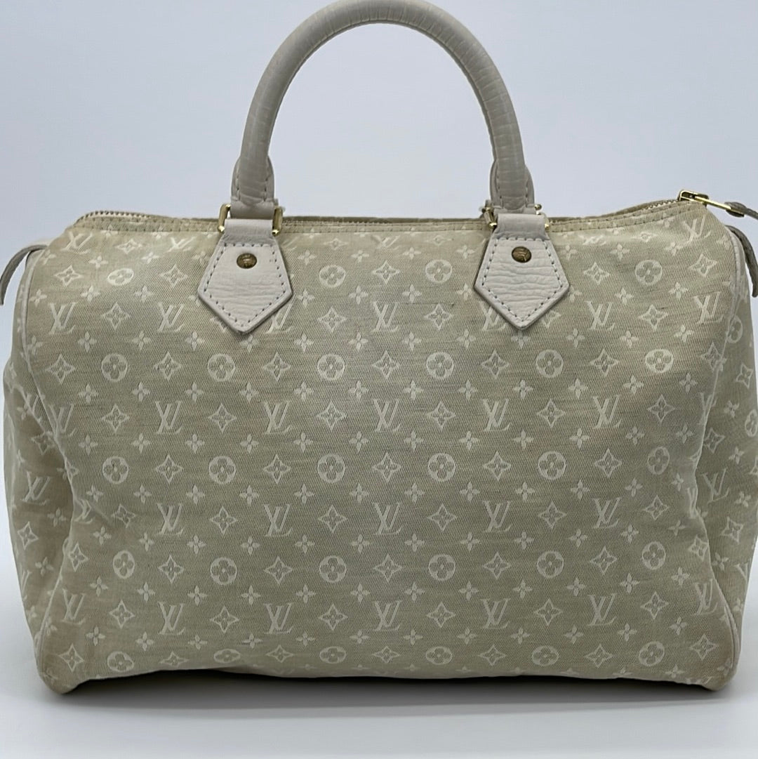 Louis Vuitton Mini Lin Speedy 30 preloved handbag