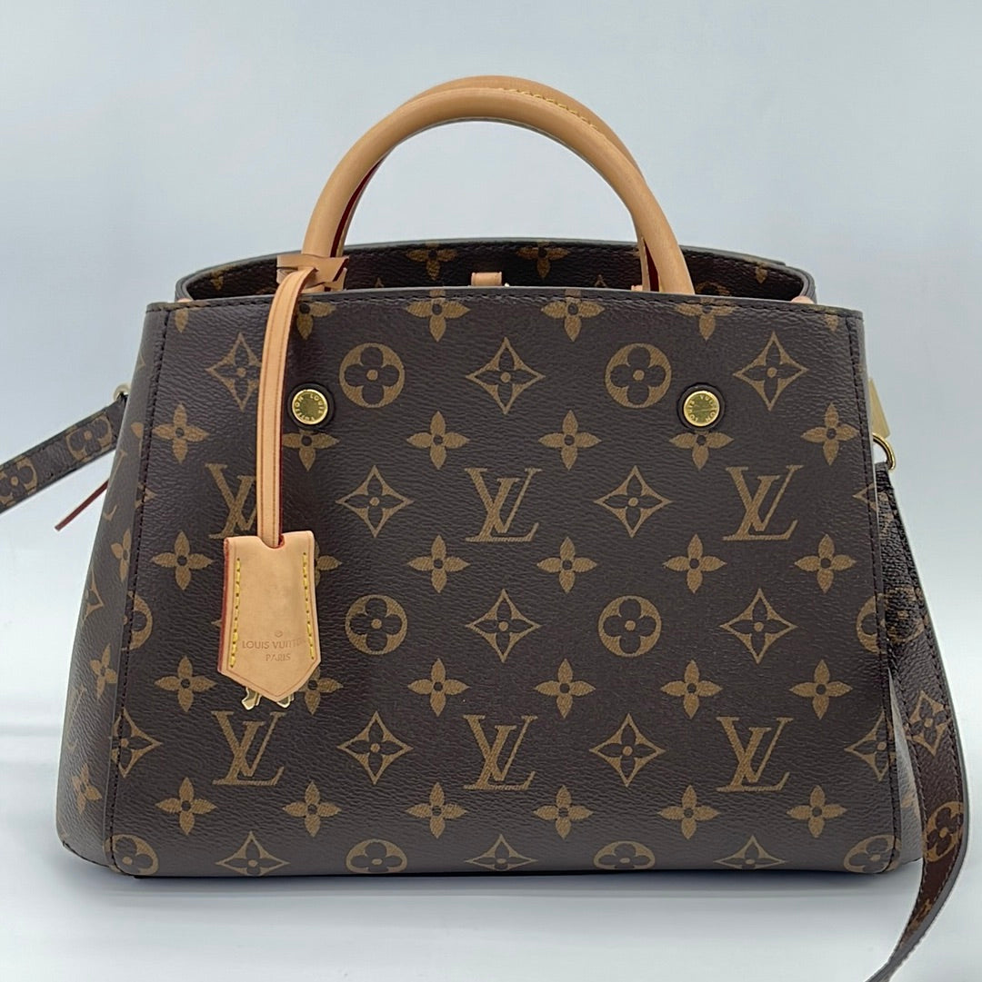 Louis Vuitton MontaigneBB Womens handbag M41055 Cloth ref.209526 - Joli  Closet