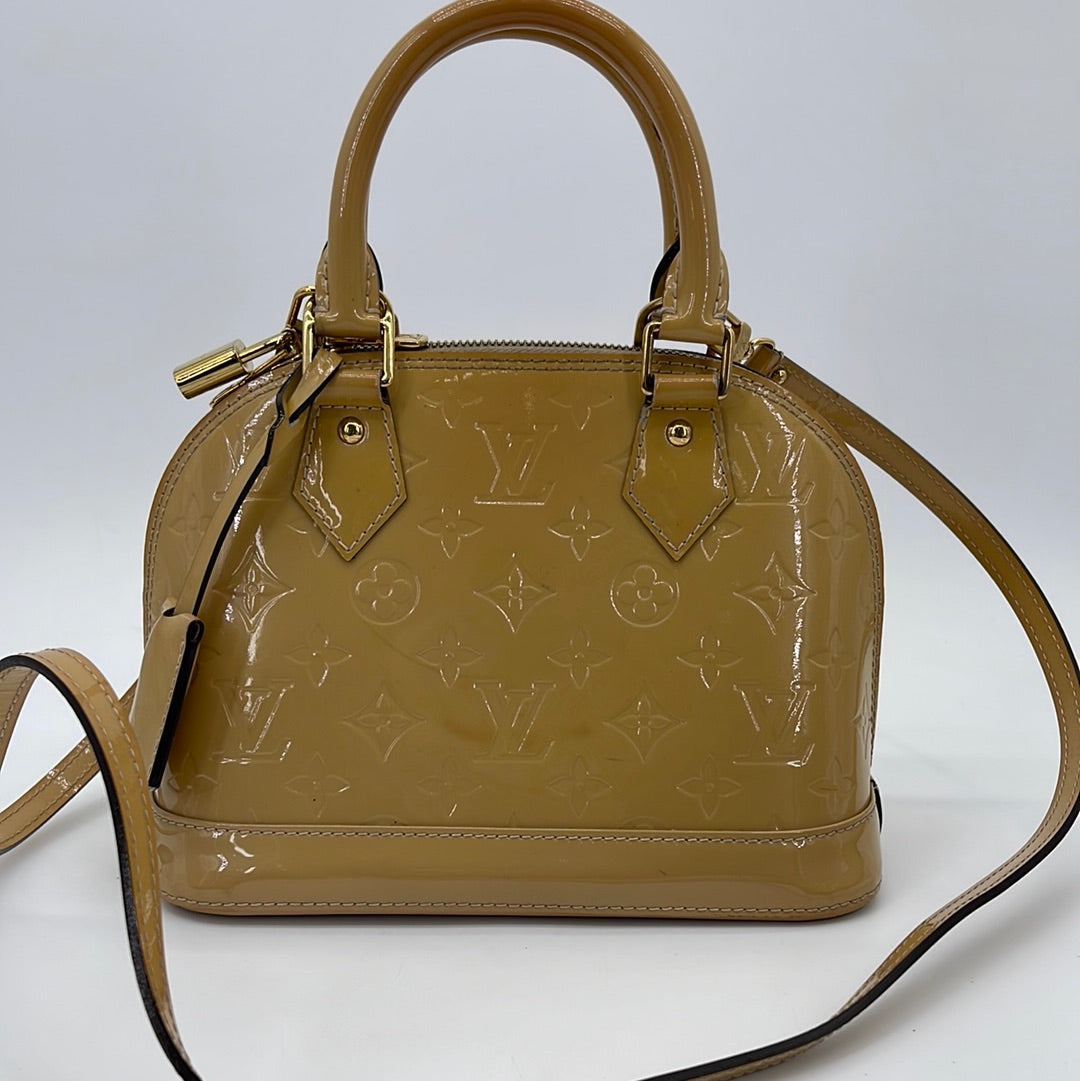 PRELOVED Louis Vuitton Beige Vernis Alma BB Bag FL4114 053123 $600 OFF –  KimmieBBags LLC