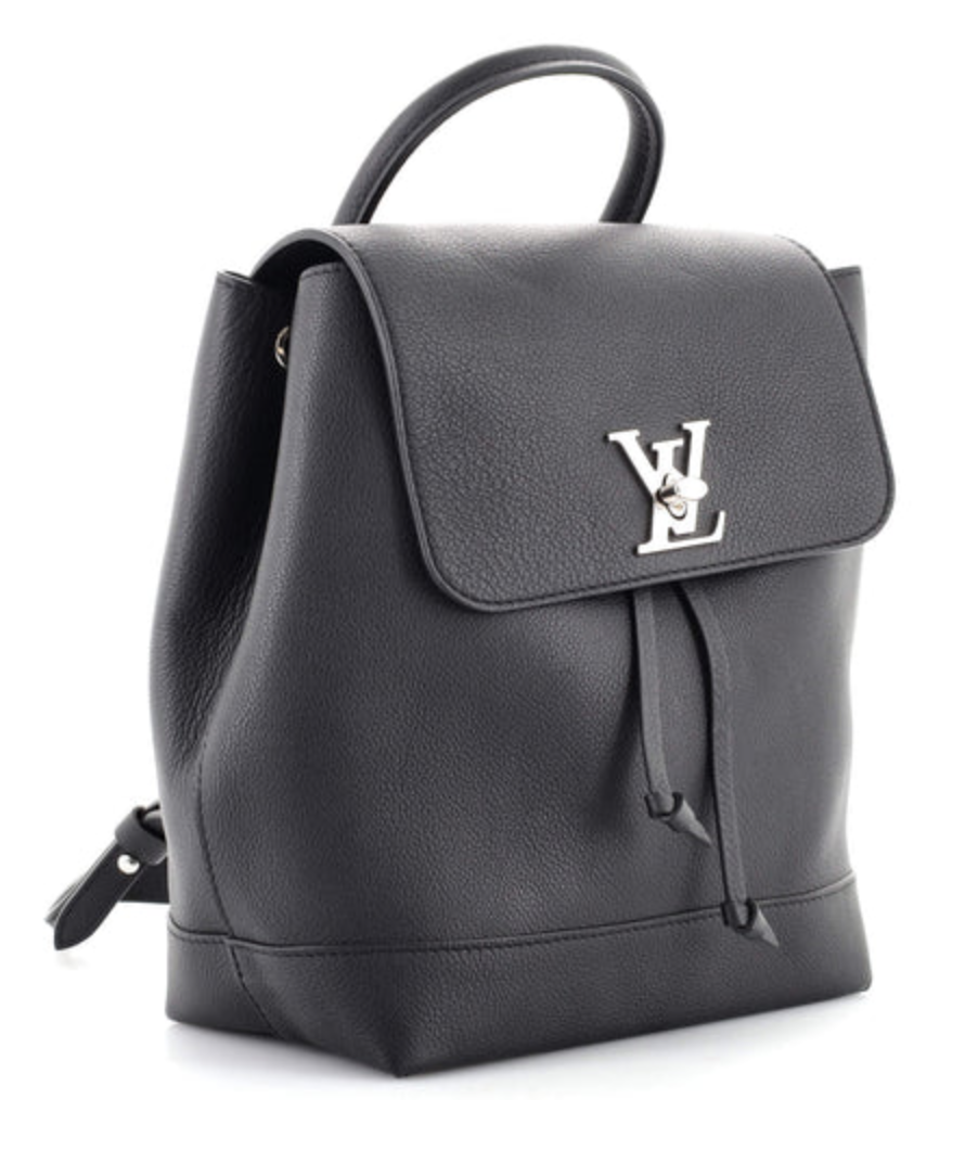 louis vuitton backpack fashionphile PRELOVED Louis Vuitton Lockme Black Leather Backpack DU0136 011823 – KimmieBBags LLC