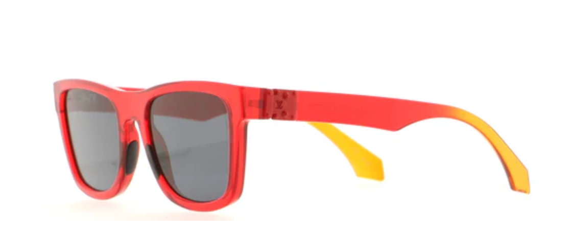 Preloved Louis Vuitton Acetate Red Rainbow Square Sunglasses 011823 LS –  KimmieBBags LLC