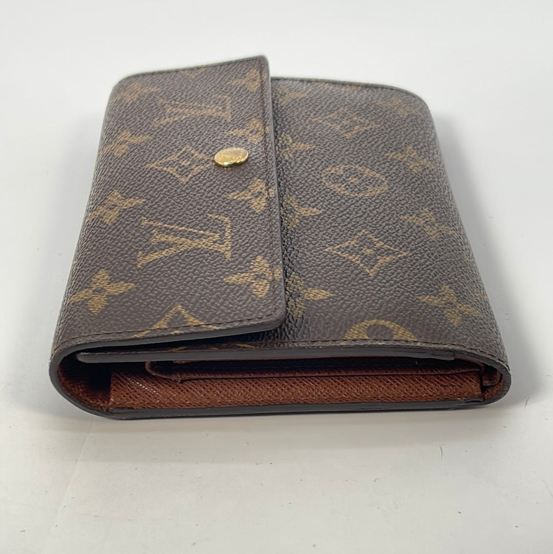 Preloved Louis Vuitton Monogram Porte Tresor Etui Papiers Trifold Wallet SP0012 011723