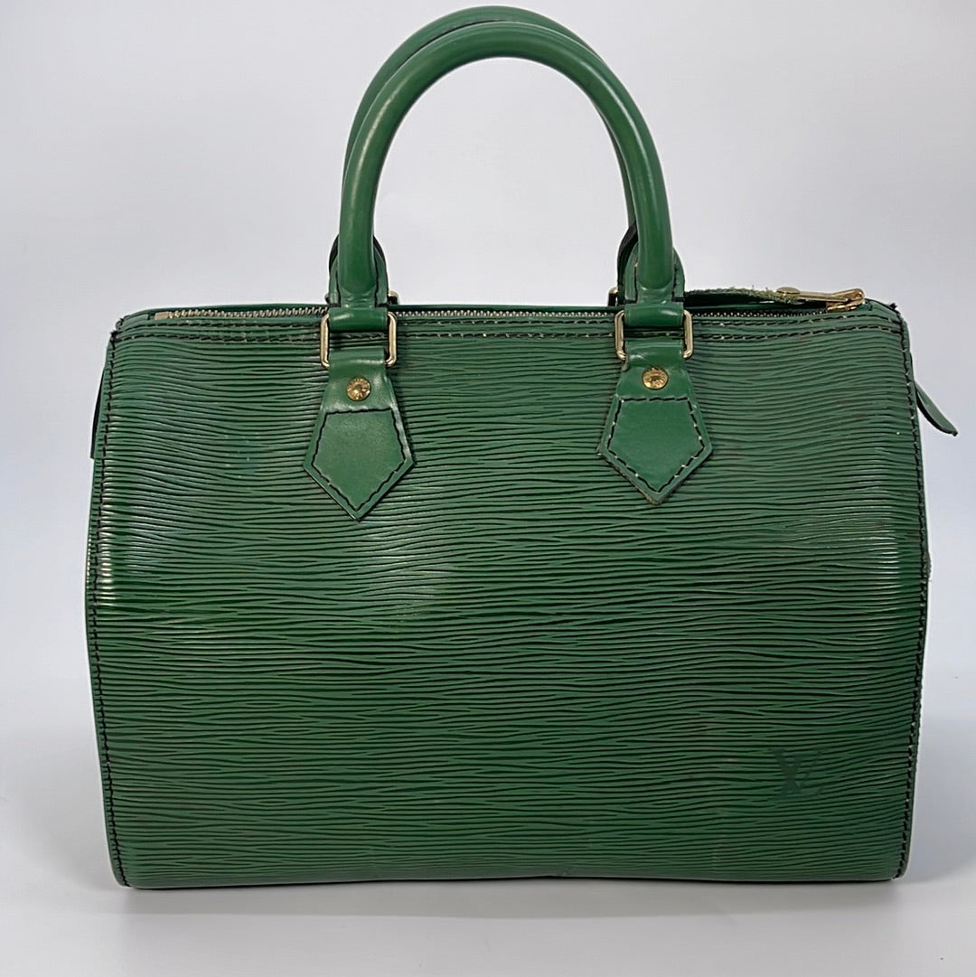 Louis Vuitton Epi Speedy 30 Handbag bag Color Green used from