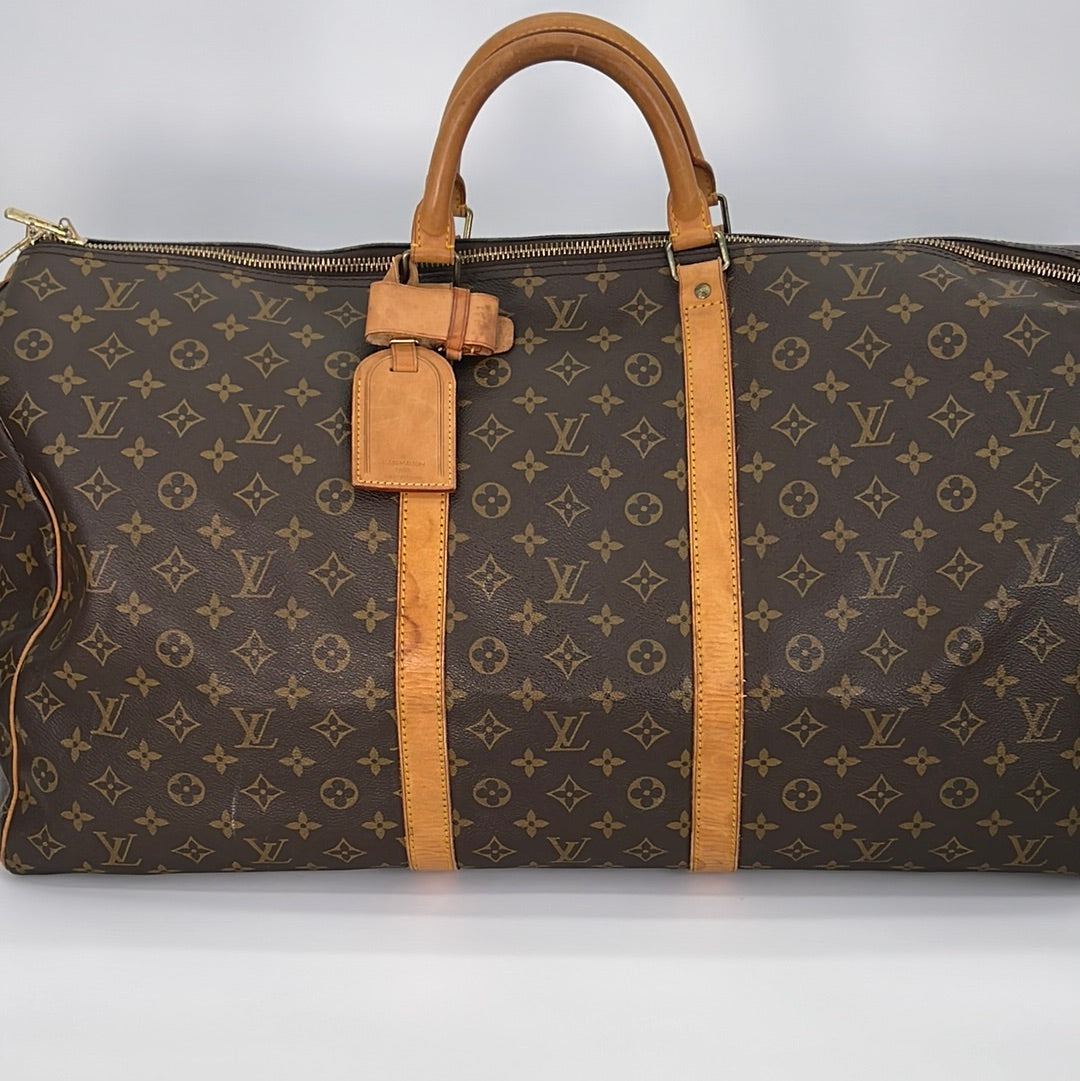 Louis Vuitton Monogram Denim Small Keepall Duffle Bag CBRXZDU 14403000 –  Max Pawn