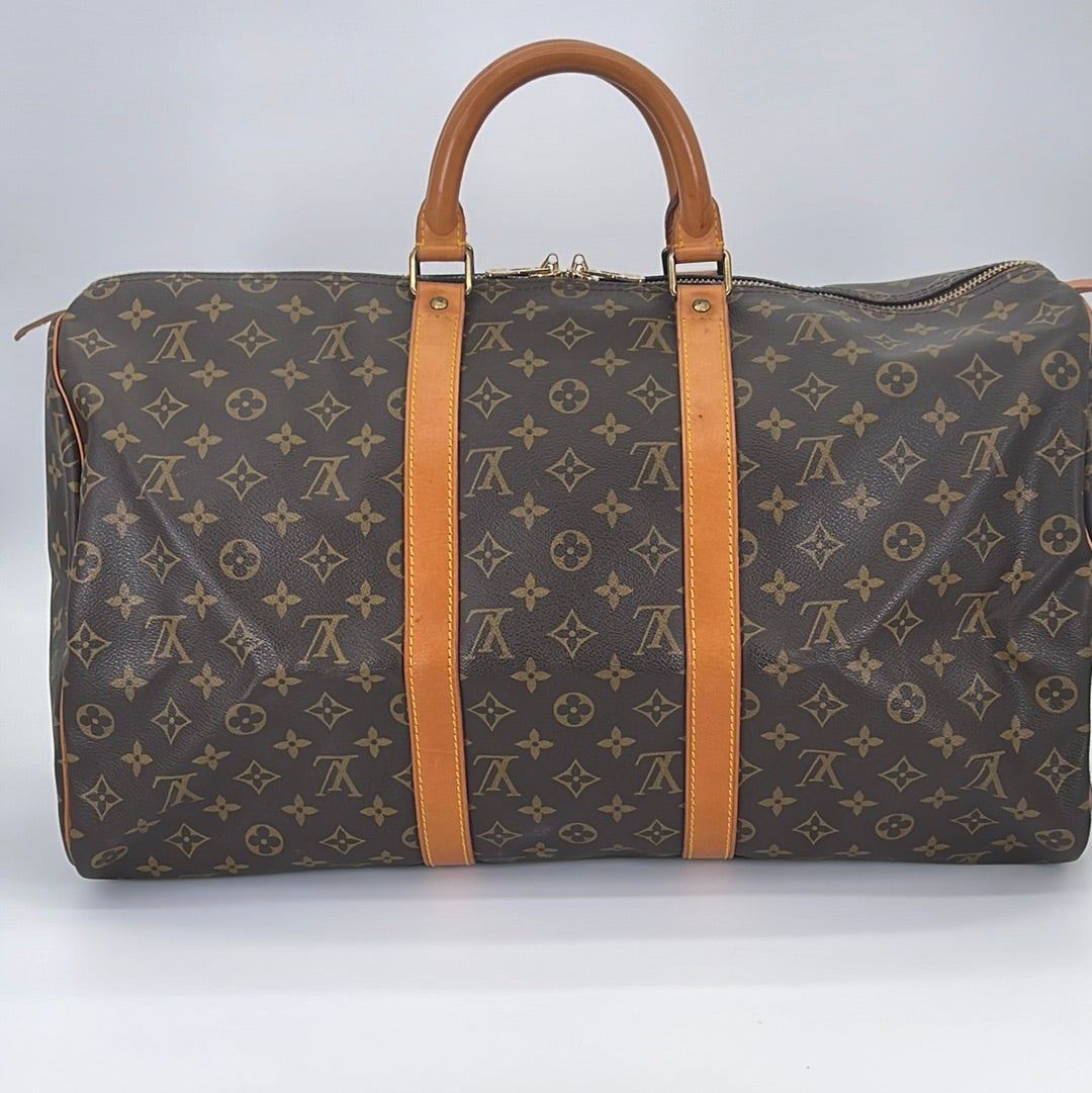 PRELOVED Louis Vuitton Keepall 50 Monogram Duffel Bag E2300238 030823 –  KimmieBBags LLC