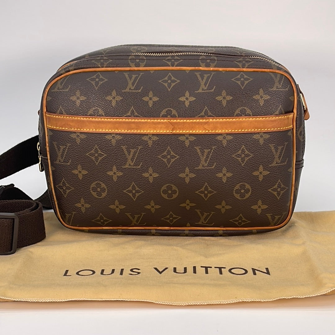 LOUIS VUITTON Reporter PM Crossbody Shoulder Bag Monogram Leather M45254  66YA803