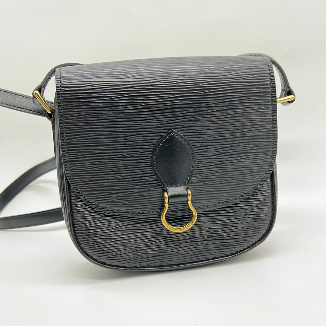 Louis Vuitton Black Epi Leather Saint Cloud MM Bag Louis Vuitton