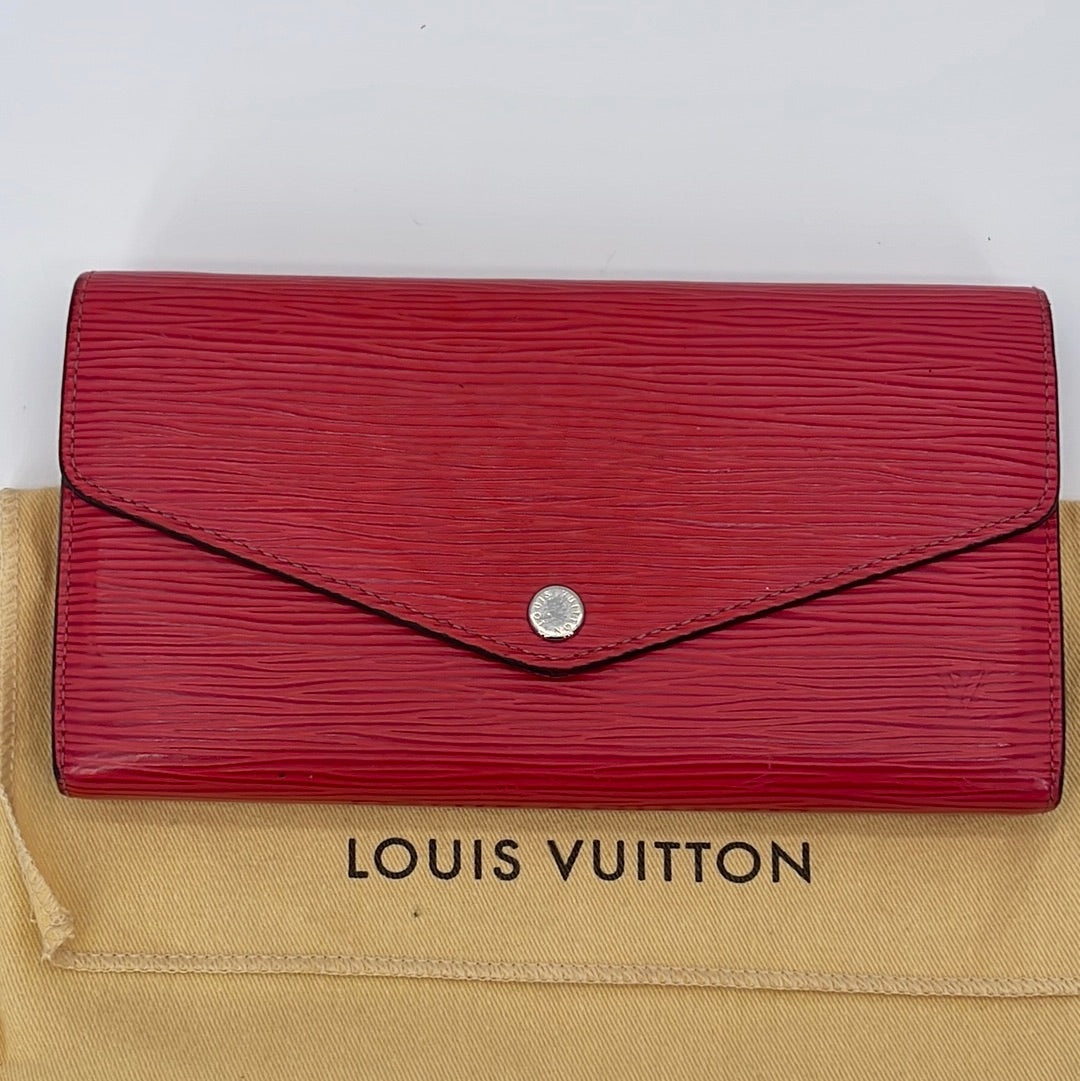 Louis Vuitton Josephine Wallet Fuschia Epi Leather